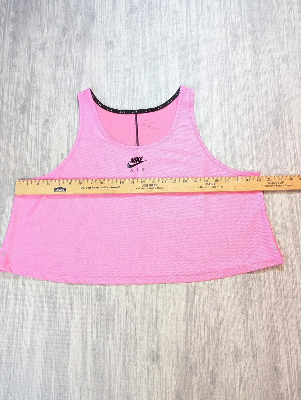 Nike Air Dri-FIT Women's Cropped Tank Top Pink Athletic Active Wear Pink Sz 1X